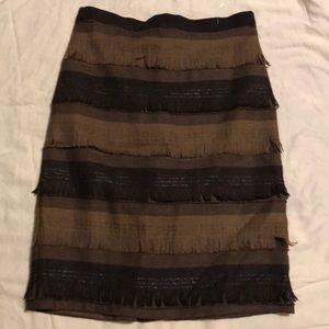 Eva Franco Meridian Ltd. fringe skirt NWT $148.00
